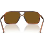 DG4541, Brown on Striped Brown/Dark Brown Polarised Lenses