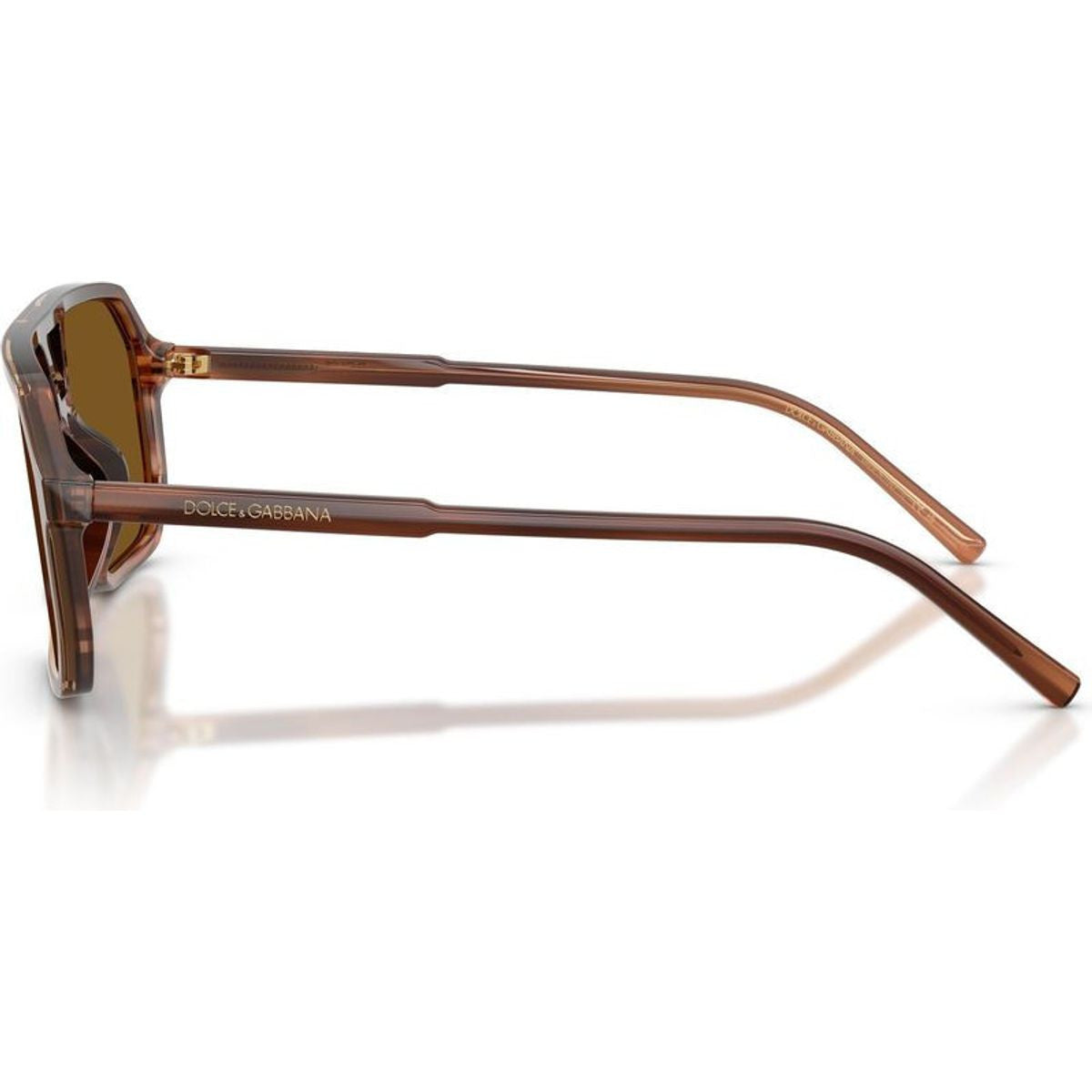 DG4541, Brown on Striped Brown/Dark Brown Polarised Lenses