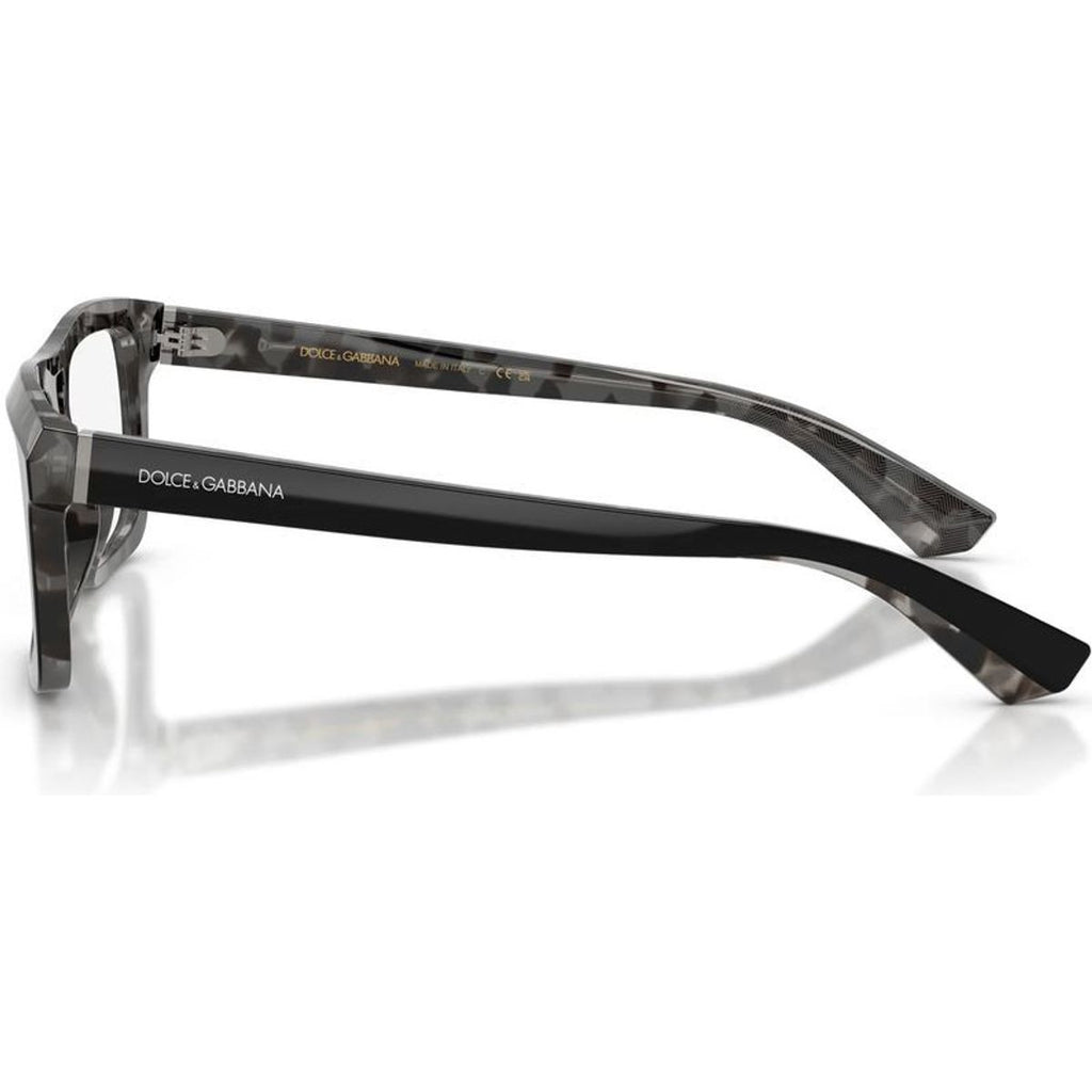 DG3431, Black and Grey Havana/Clear Lenses 54 Eye Size