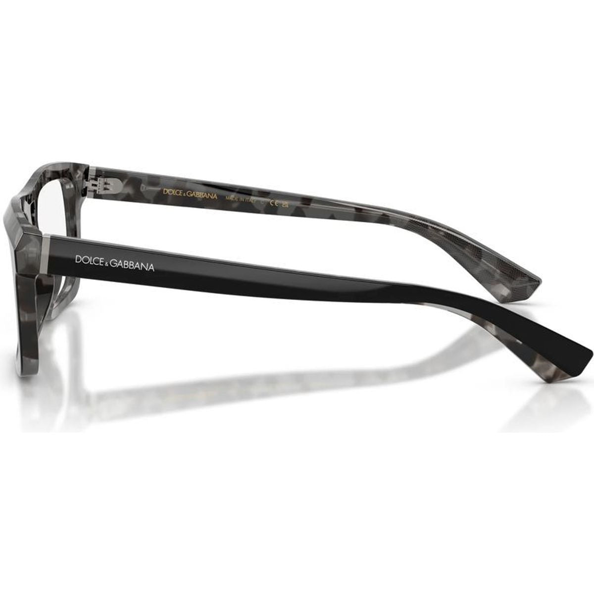DG3431, Black and Grey Havana/Clear Lenses 54 Eye Size