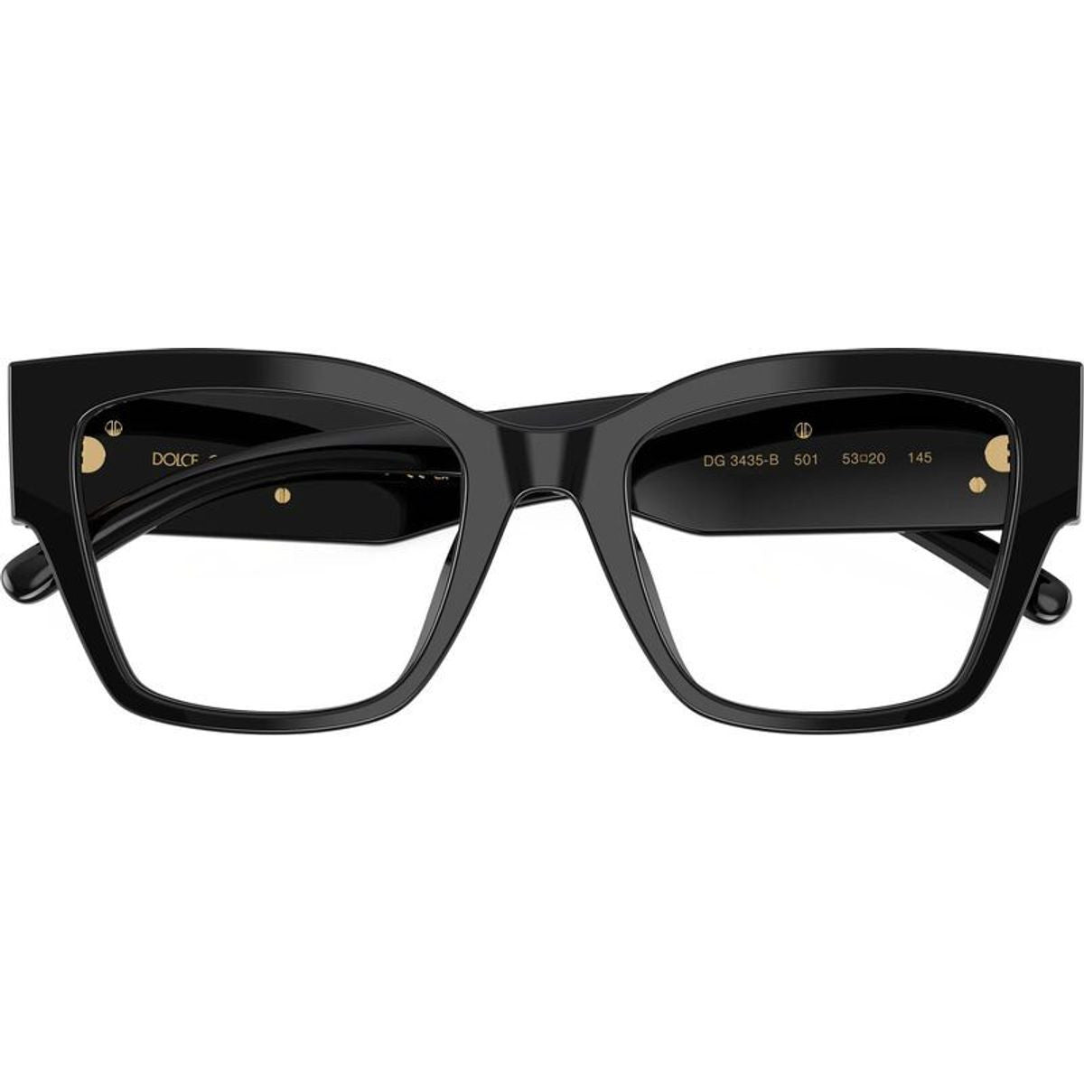 DG3435B, Black/Clear Lenses 53 Eye Size