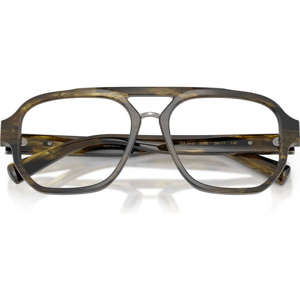 DG3447, Striped Green/Clear Lenses