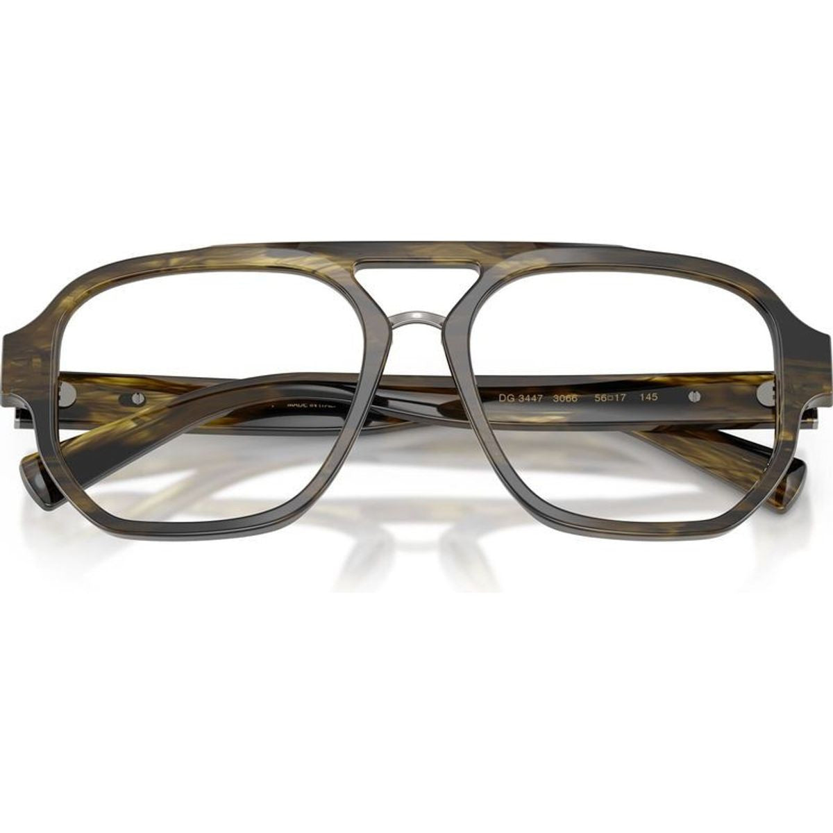 DG3447, Striped Green/Clear Lenses