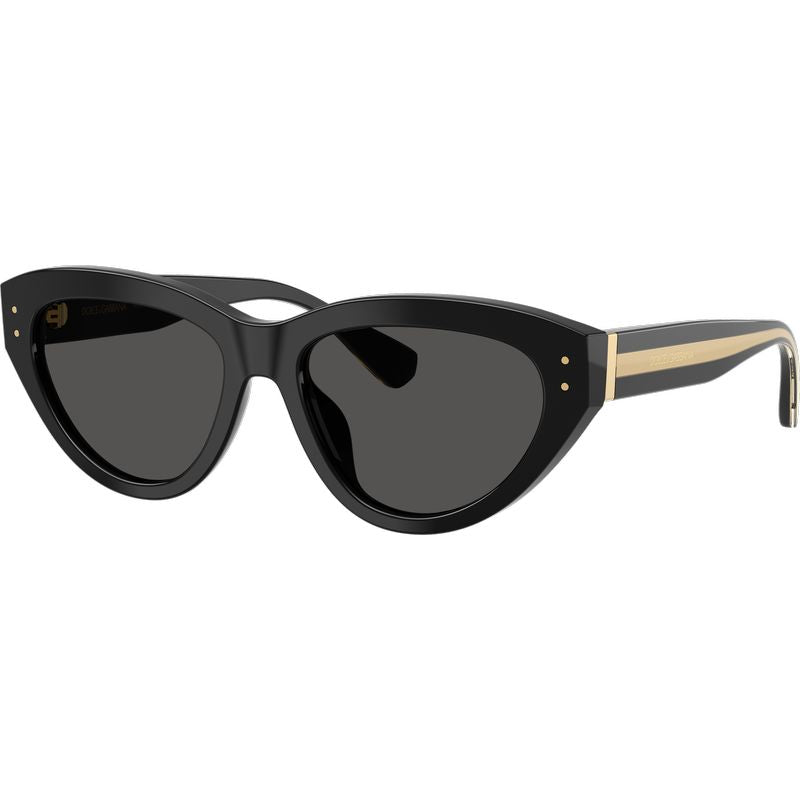 Dolce & Gabbana DG4558 Black Dark Grey Angle