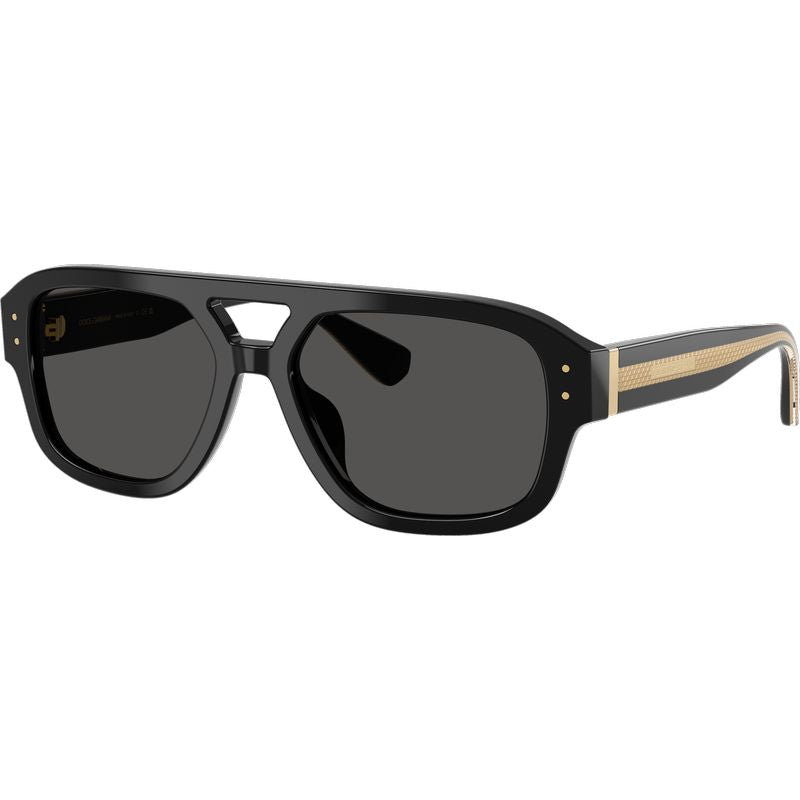 Dolce & Gabbana DG4561 Black Dark Grey Angle