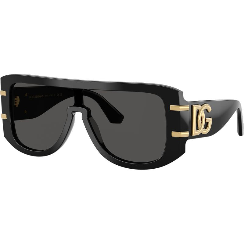 Dolce & Gabbana DG4565 Black Dark Grey Angle