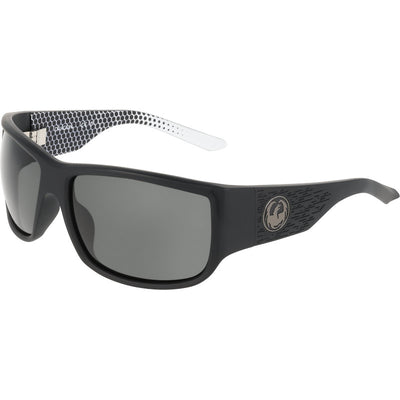 Dragon Eyewear Blackout Matte Black Geo Trad Smoke LL Angle