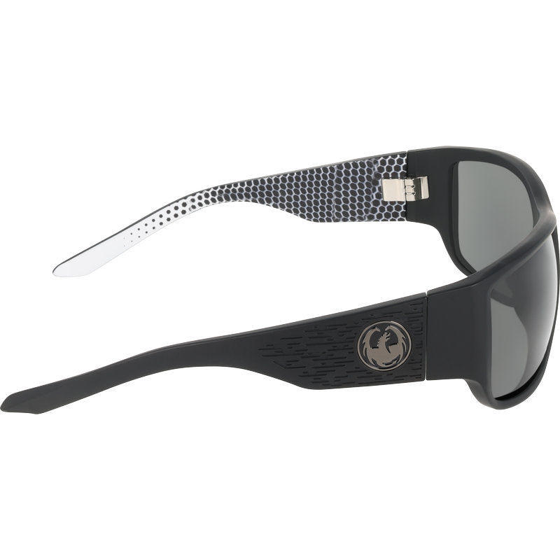 Dragon Eyewear Blackout Matte Black Geo Trad Smoke LL Side2