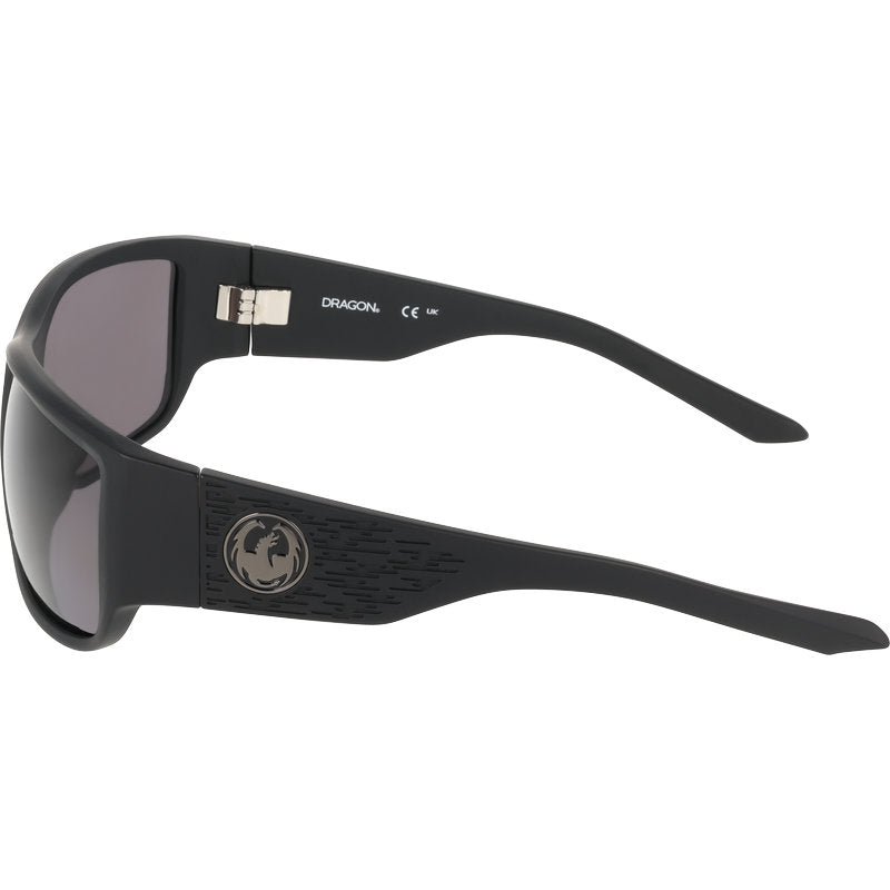 Dragon Eyewear Blackout Matte Black Smoke LL Polarised Side