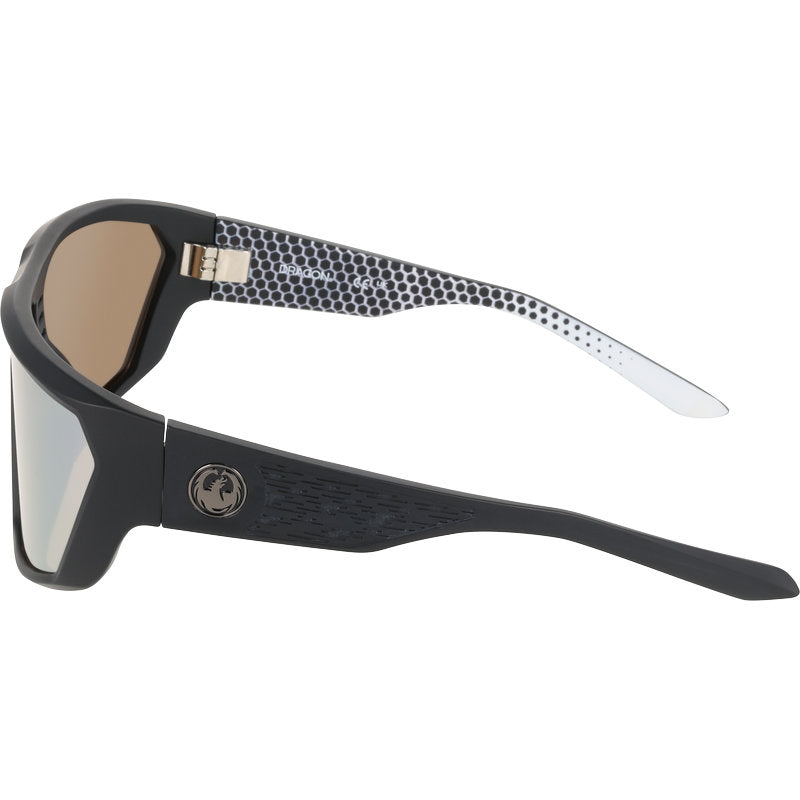 Dragon Eyewear Chasm Matte Black Geo Trad Silver Ion LL Side