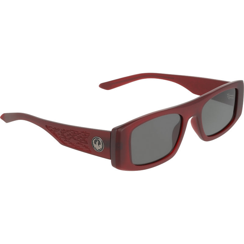 Dragon Eyewear Echo Matte Stone Transparent Red Smoke LL Angle2