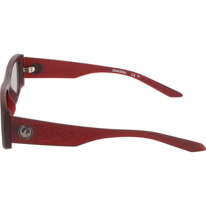 Dragon Eyewear Echo Matte Stone Transparent Red Smoke LL Side