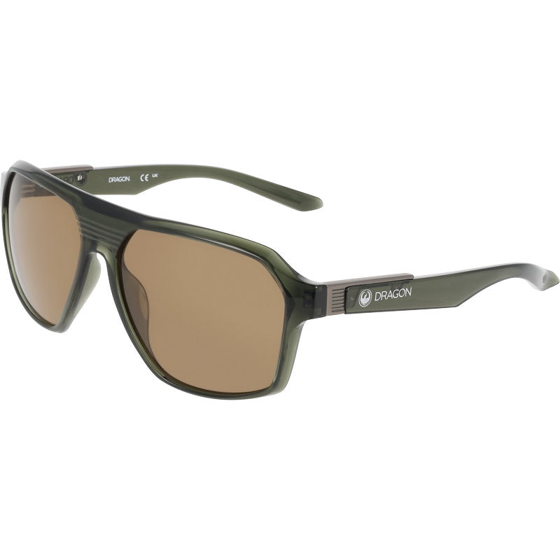 Dragon Eyewear McTwist Cambria Green Brown LL Angle