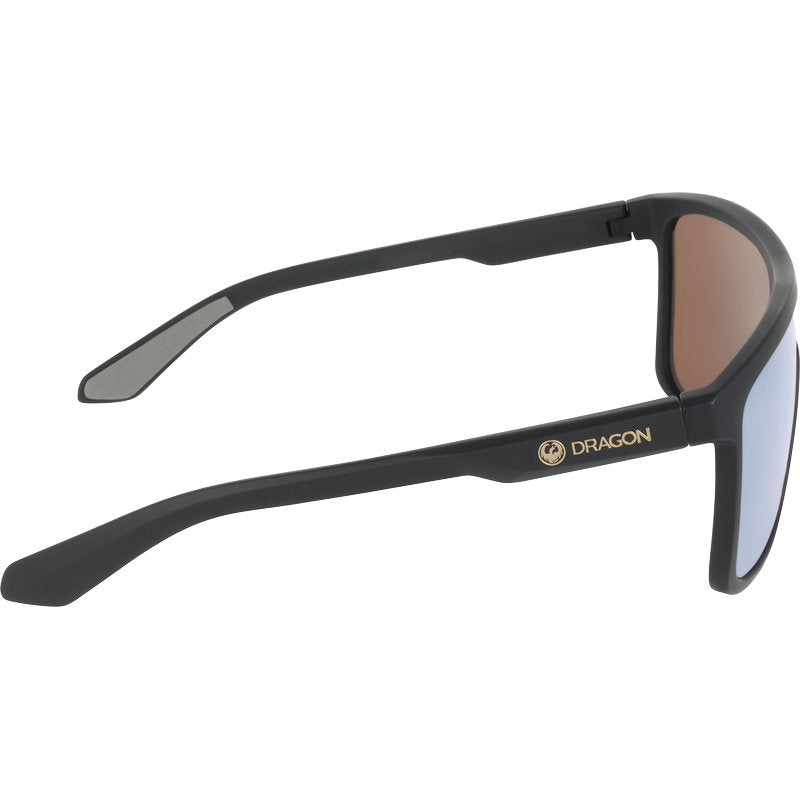Dragon Eyewear Momentum Matte Black Gold Ion LL Side2