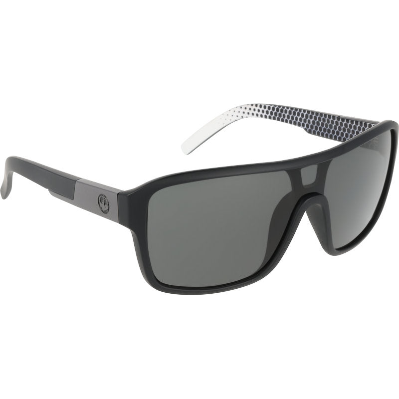 Dragon Eyewear Remix Matte Black Geo Trad Smoke LL Angle2