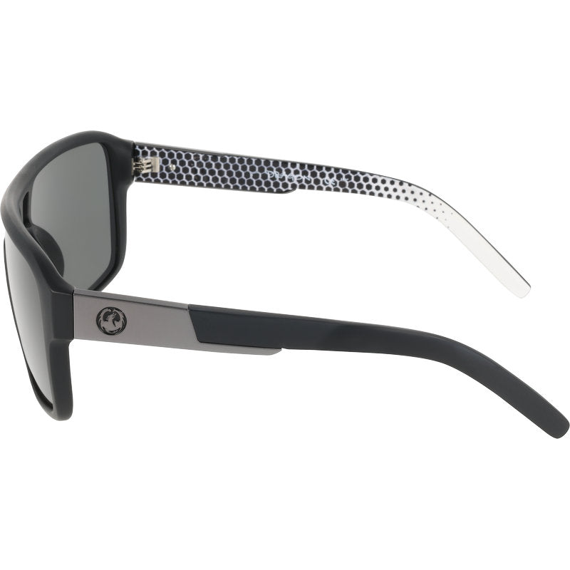 Dragon Eyewear Remix Matte Black Geo Trad Smoke LL Side