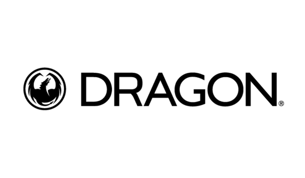 Dragon logo on a white background