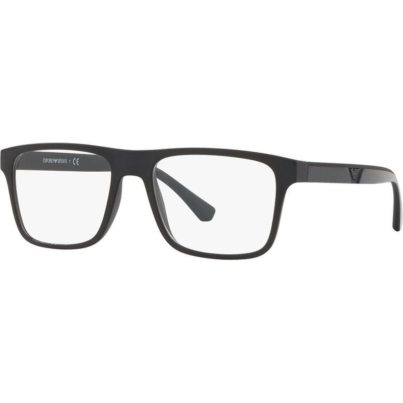 EA4115, Matte Black/Clear plus Dark Grey and Light Grey Lenses 52 Eye Size