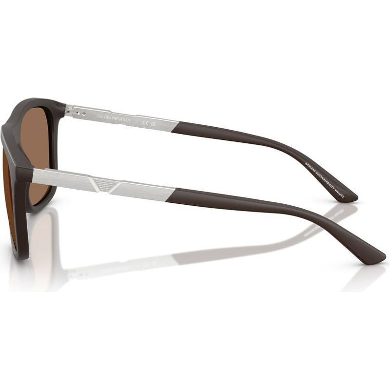EA4237, Dark Brown/Dark Brown Gold Mirror Lenses