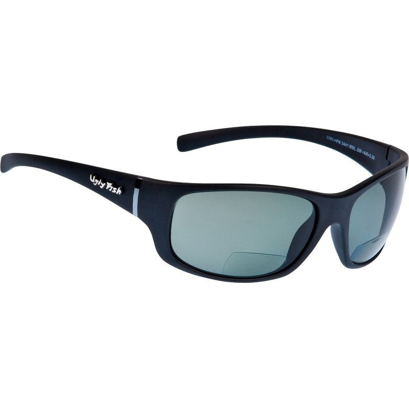 Eclipse, Matte Black/Bifocal +2.5 Smoke Polarised Lenses