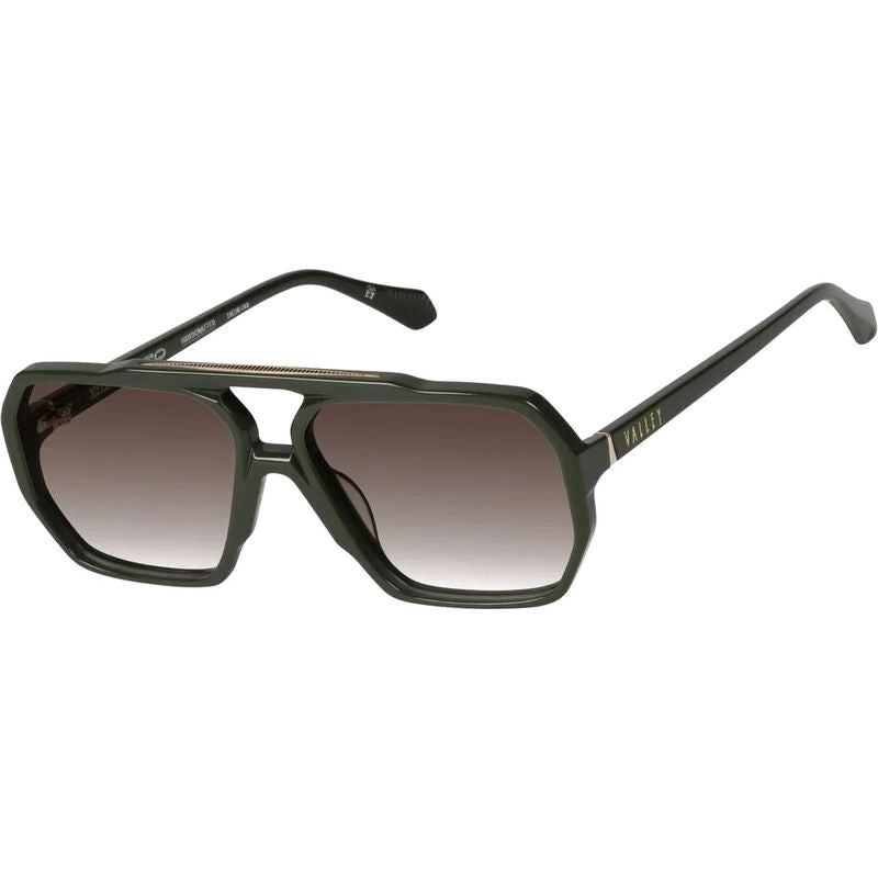 Valley Eyewear El Rodeo Army Green Brown Gradient Angle