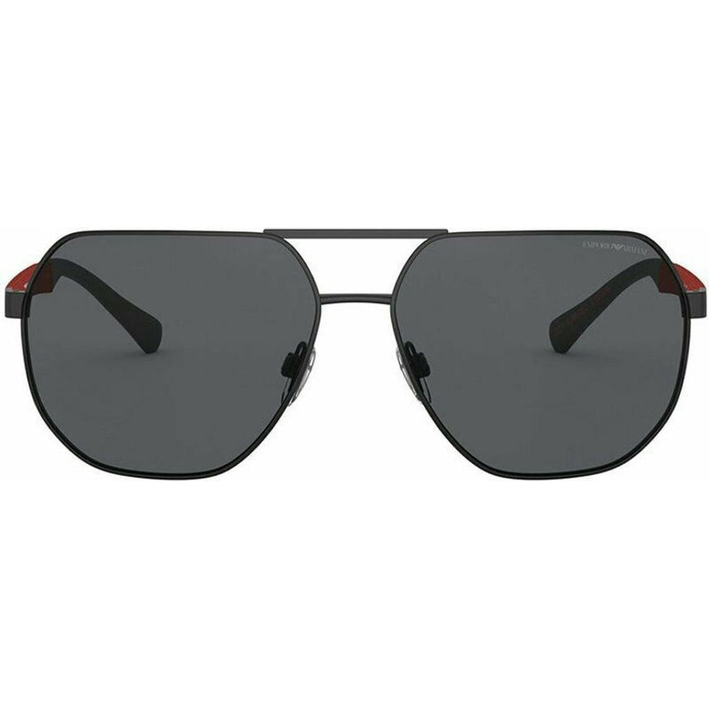 EA2099D, Matte Black and Red/Grey Lenses