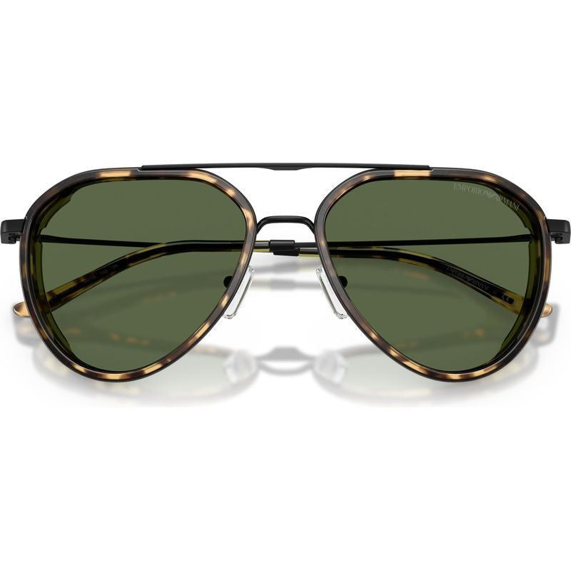 EA2163, Matte Black/Dark Green Lenses