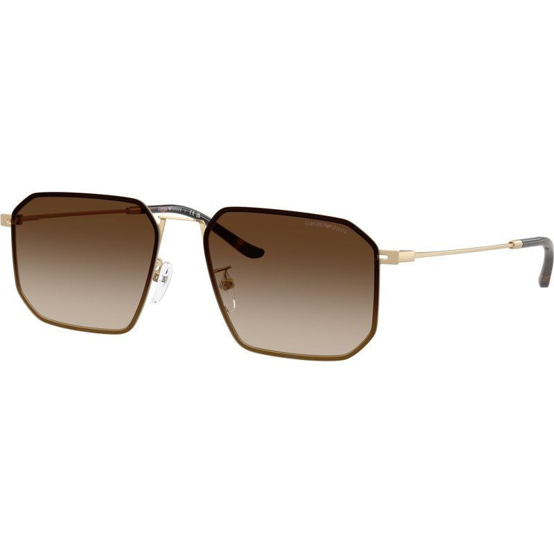 EA2165D, Matte Pale Gold/Brown Gradient Lenses