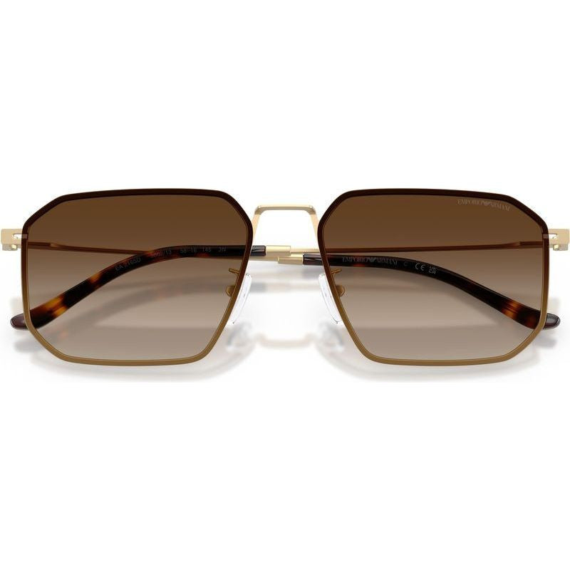 EA2165D, Matte Pale Gold/Brown Gradient Lenses