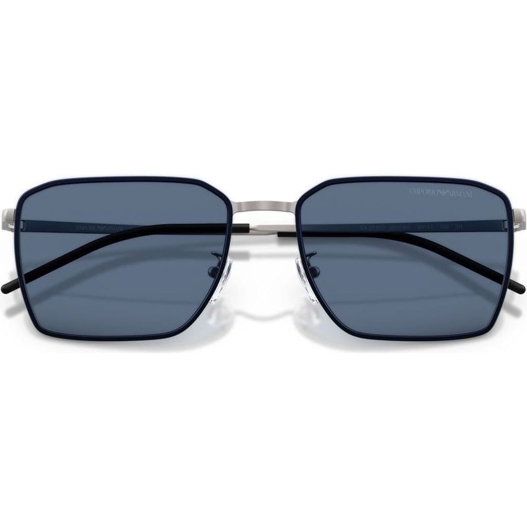 EA2172D, Matte Gunmetal/Dark Blue Lenses