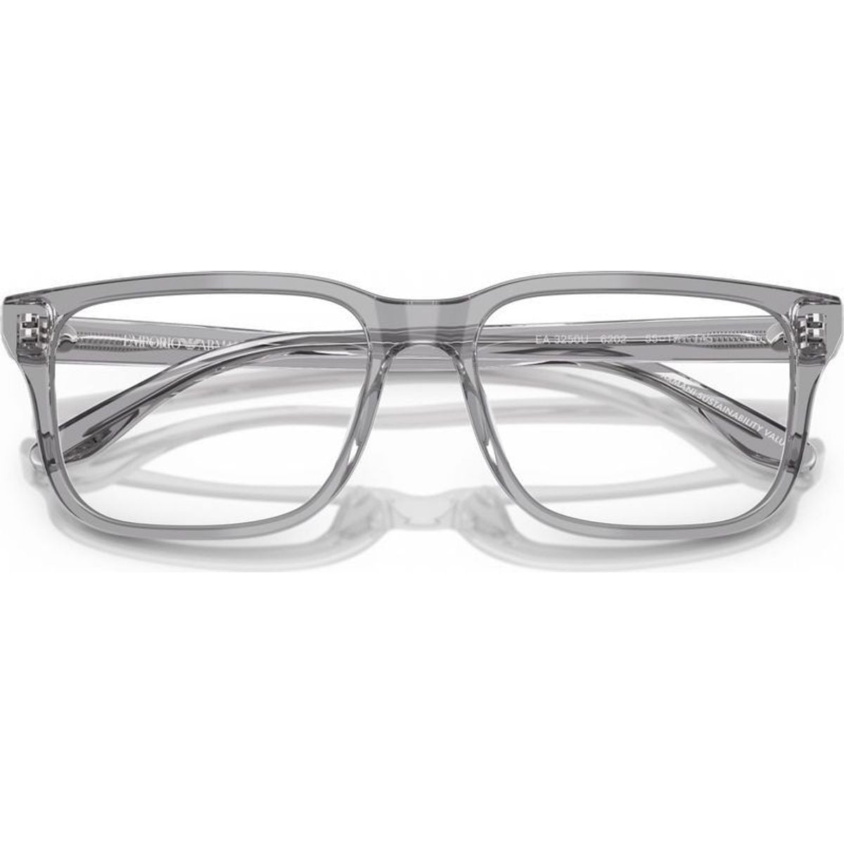 EA3250U, Shiny Transparent Grey/Clear Lenses 54 Eye Size