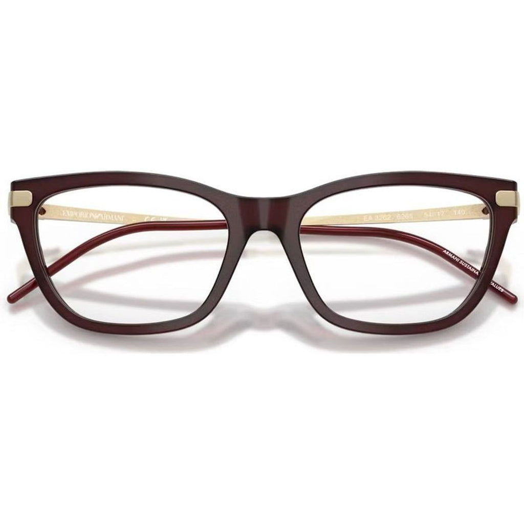 EA3262, Shiny Opal Bordeaux/Clear Lenses 54 Eye Size