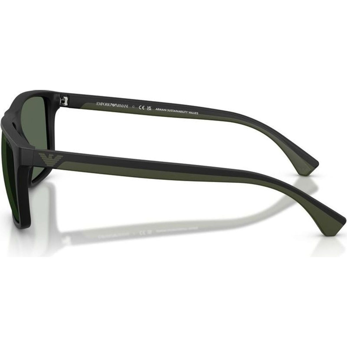 EA4033, Matte Black/Dark Green Lenses