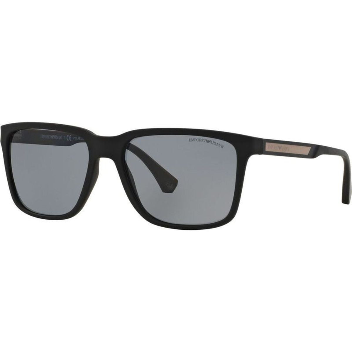 EA4047, Black Rubber/Grey Polarised Lenses