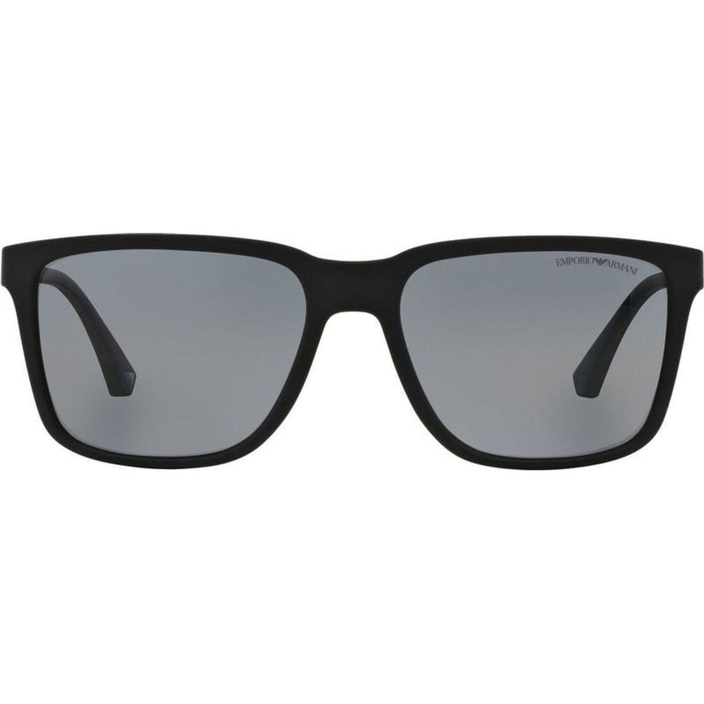 EA4047, Black Rubber/Grey Polarised Lenses