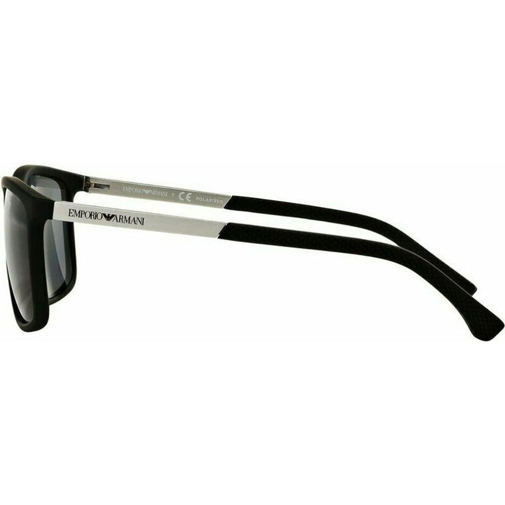 EA4058, Black Rubber/Grey Polarised Lenses