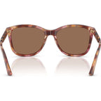 EA4060, Shiny Red Havana/Dark Brown Lenses