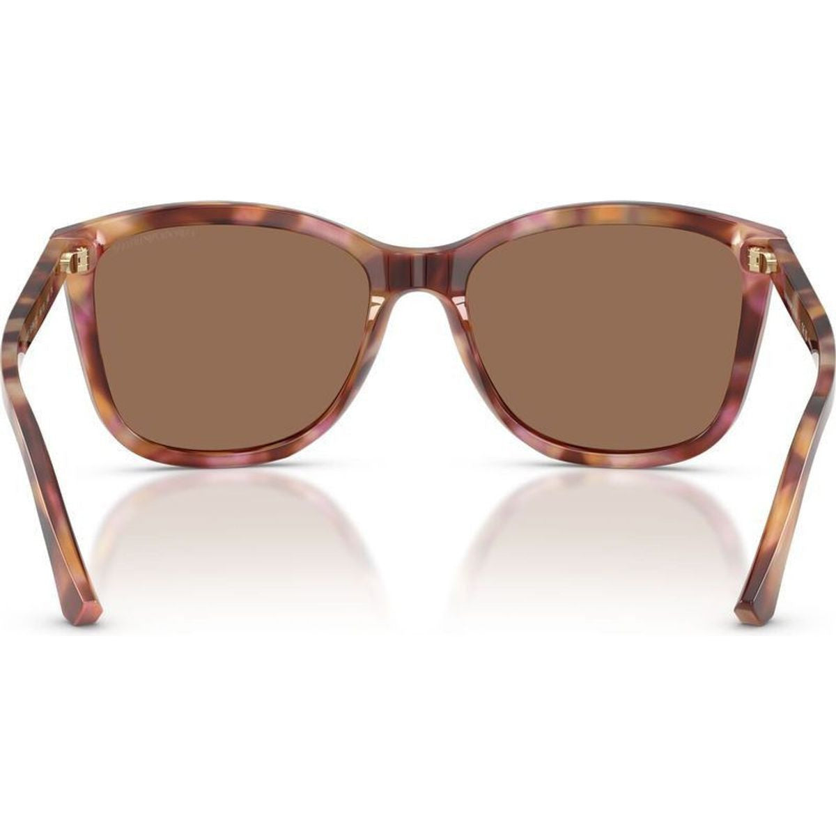 EA4060, Shiny Red Havana/Dark Brown Lenses