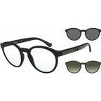 EA4152, Matte Black/Clear plus Grey and Green Gradient Lenses