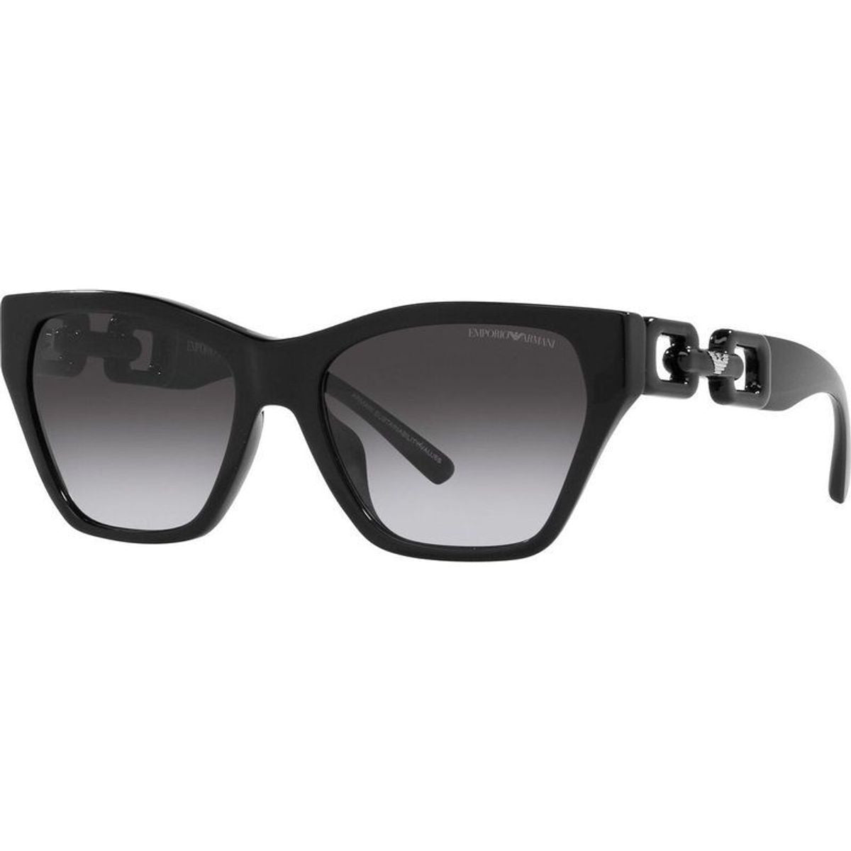 EA4203U, Shiny Black/Smoke Gradient Lenses