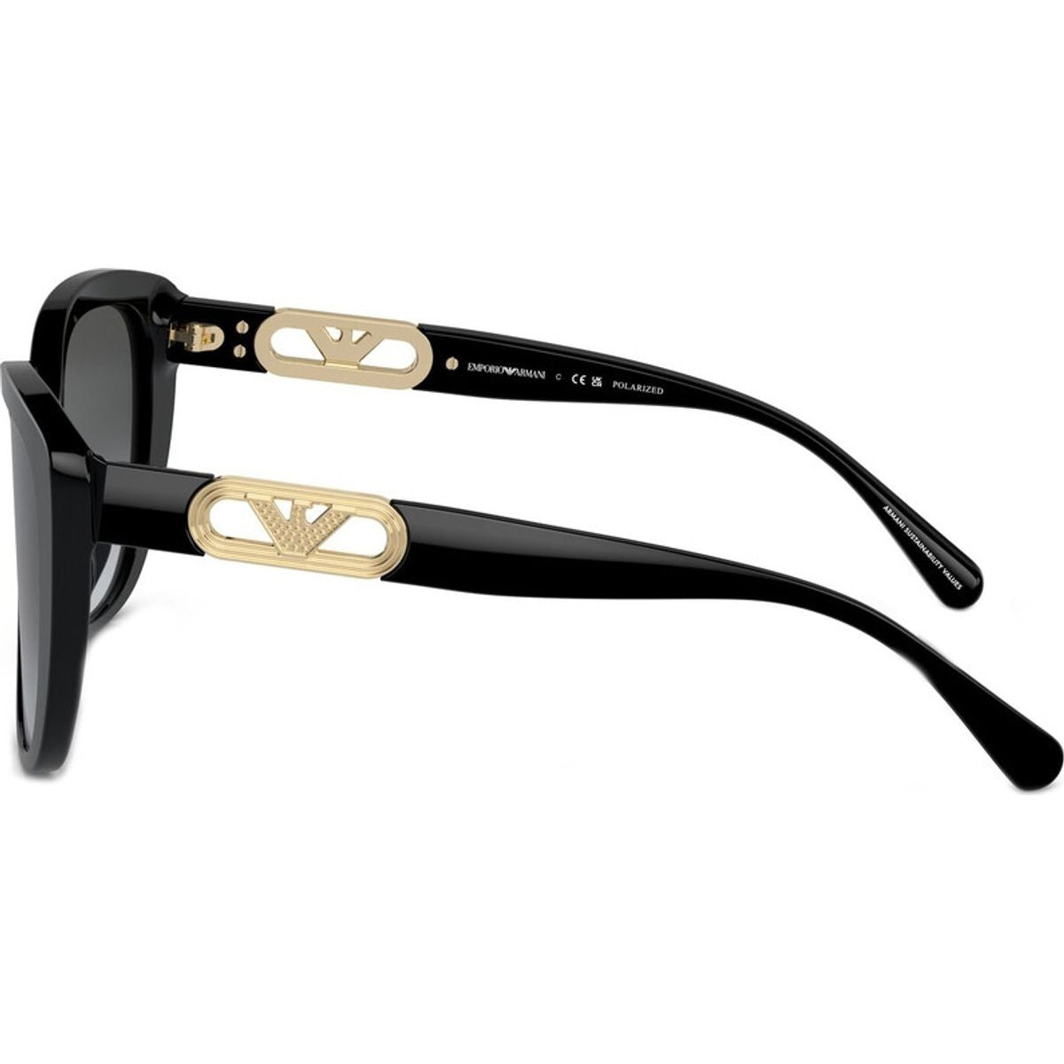 EA4214U, Shiny Black/Grey Gradient Polarised Lenses