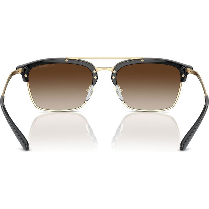 EA4228, Shiny Black and Matte Pale Gold/Brown Gradient Lenses