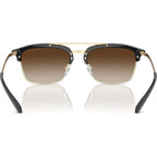 EA4228, Shiny Black and Matte Pale Gold/Brown Gradient Lenses