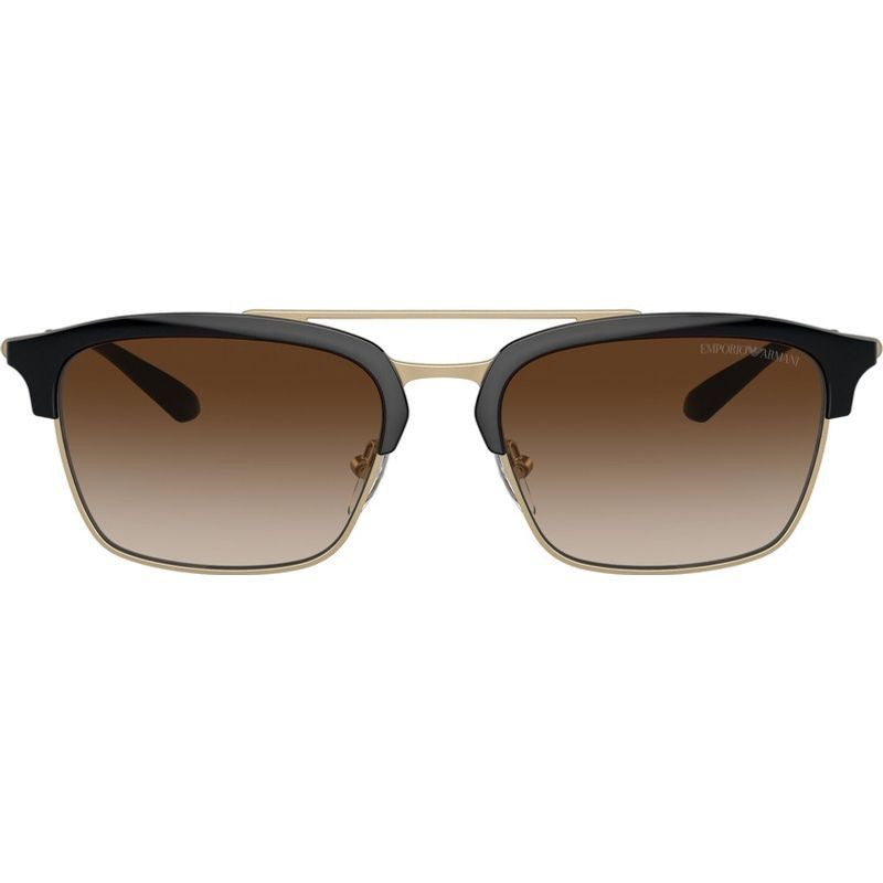EA4228, Shiny Black and Matte Pale Gold/Brown Gradient Lenses