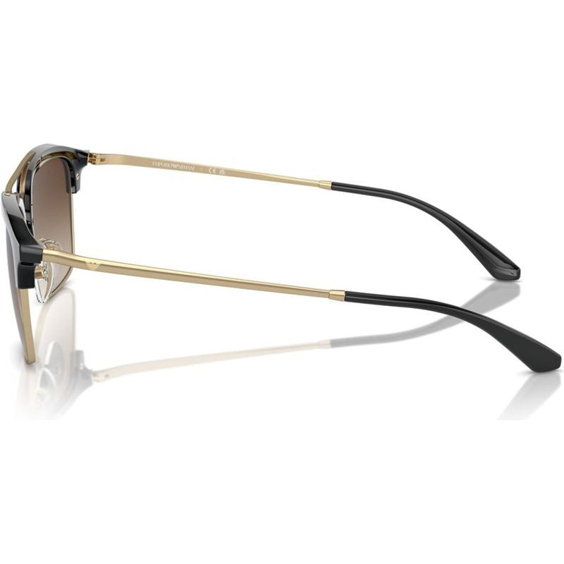 EA4228, Shiny Black and Matte Pale Gold/Brown Gradient Lenses