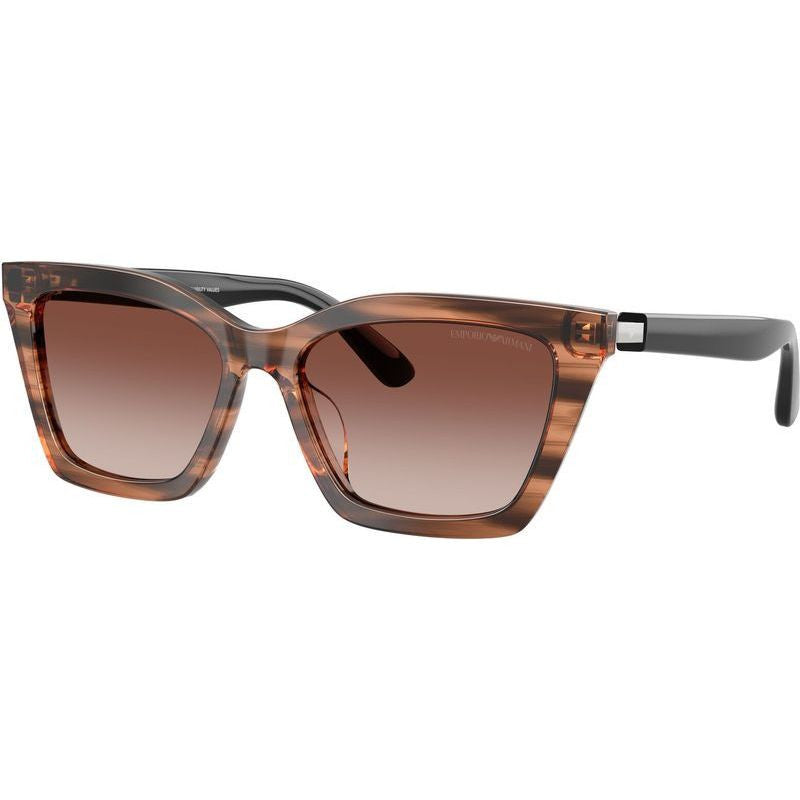 EA4250U, Shiny Striped Brown/Brown Gradient Lenses