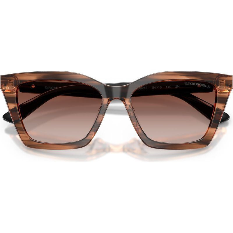 EA4250U, Shiny Striped Brown/Brown Gradient Lenses
