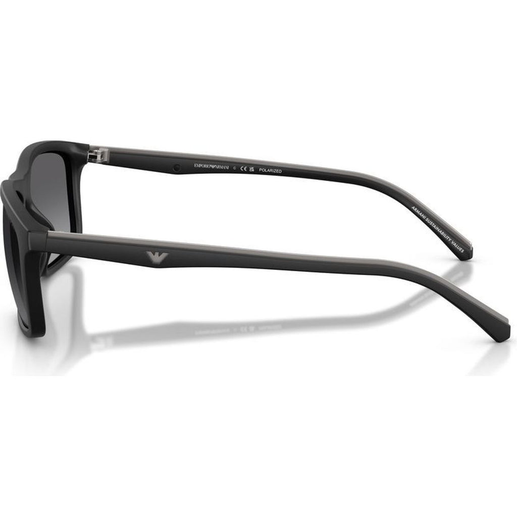 EA4257U, Matte Black/Grey Gradient Polarised Lenses
