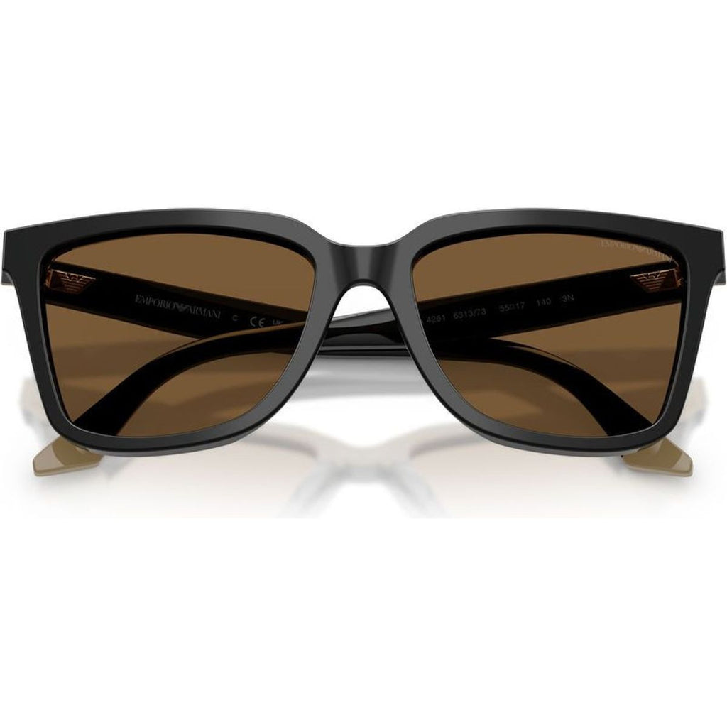 EA4261, Black and Beige/Brown Lenses