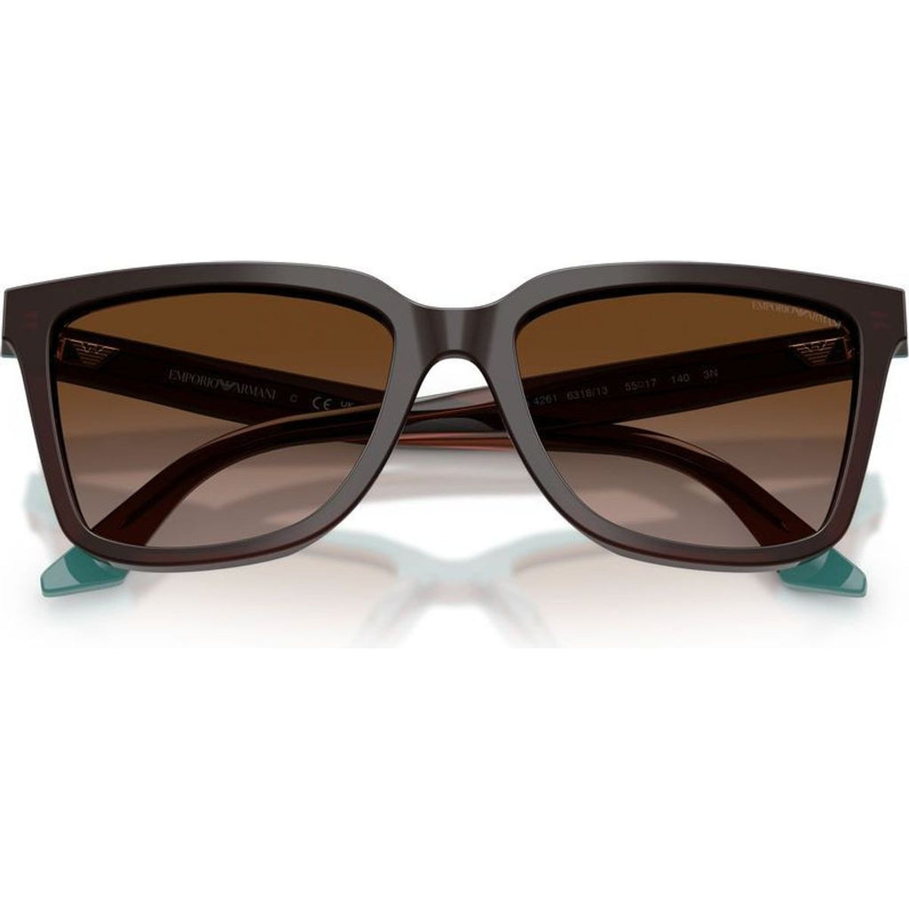 EA4261, Transparent Brown and Teal/Brown Gradient Lenses